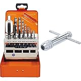 Produkt 1: 3-IN-1: Der Gewindeschneidbohrer bietet die Funktion von Vorschneider, Mittelschneider und Fertigschneider in einem und ist geeignet für Durchgangsloch