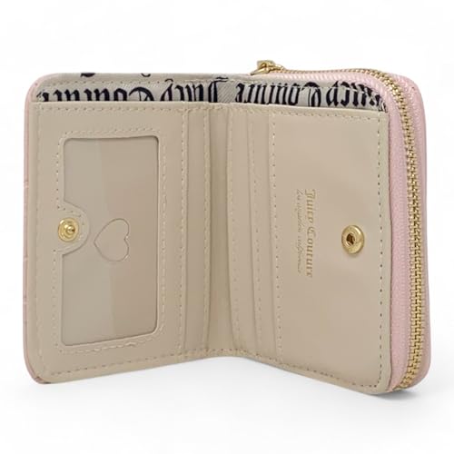 Juicy Couture Women's Glitz Out Wallet Collection (Small Zip Around, Liquorice)3