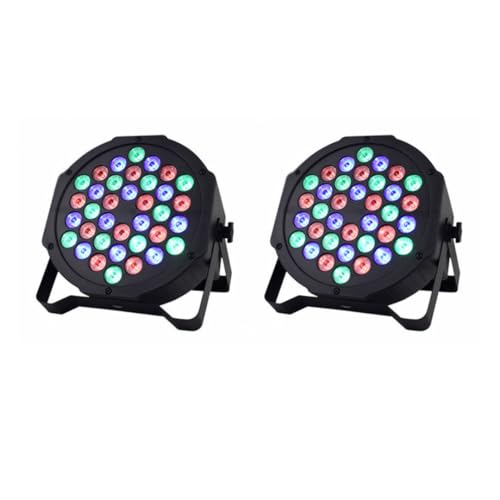 Stage Par Lights, 36x2pc RGB LEDs, DMX DJ Disco Party Lighting, S...