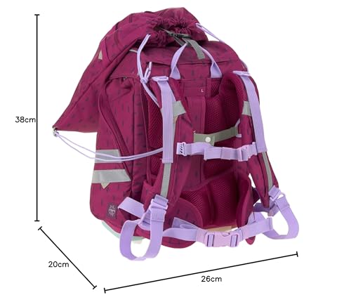 LÄSsig Set Di 7 Zaini Scuola Per Bambini/School Set Flexy Unique, Speckles Berry - 12