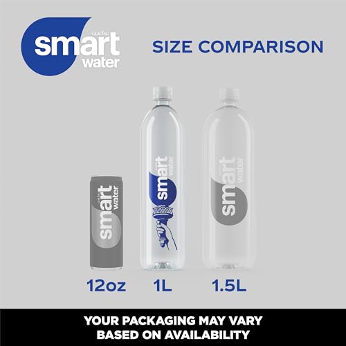 Image of Smartwater vapor distilled premium water bottles, 1L, 6 Pack