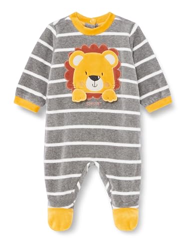 Chicco, Baby Strampler mit bequemer Öffnung am Rücken und an den Knien mit Knöpfen, aus warmem und weichem Chenille, maschinenwaschbar, Babykleidung 0-24 Monate, Geschenkidee zur Geburt