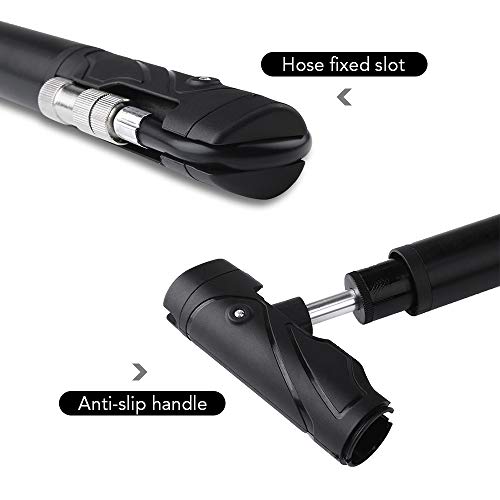 pedkit Mini bomba de bicicleta portátil de alta pressão para bicicleta com estrutura de pneu compatí