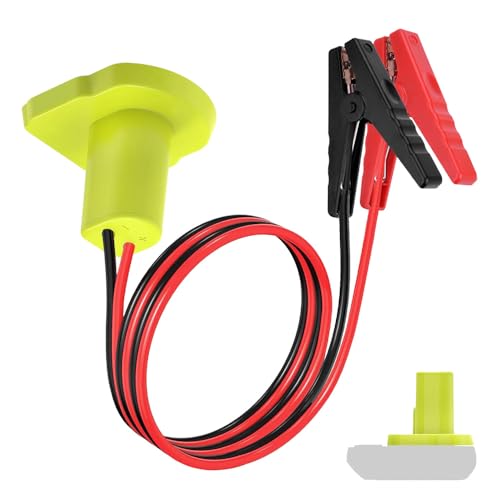 GragicSZ Jumper Cables Adapter Compatible with Ryobi 18V Battery 8AWG 2FT Portable Battery Jump Starter Automotive Booster Cables Power for Car Jump Starting Using Tool