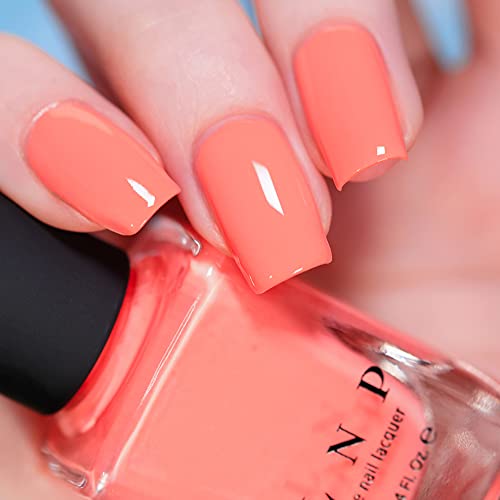 Image of ILNP Sunny Days - Radiant Neon Peach Cream Nail Polish