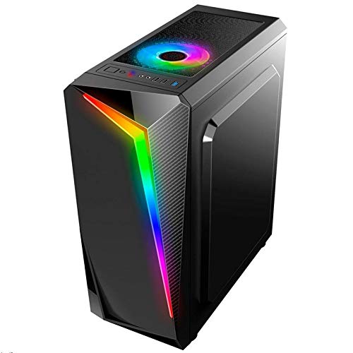Gabinete Gamer Bpc-c8410 Black Sem Fonte Com Lateral Vidro E Frontal Com Rgb