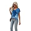SAMPEEL Womens Summer Tops 2025 Cap Sleeve Trendy Tank Tops V Neck Loose Fit Shirts