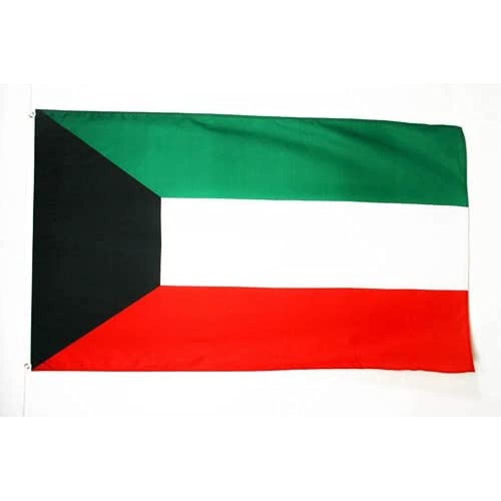 AZ FLAG Kuwait Flag 3' x 5' - Kuwaiti Flags 90 x 150 cm - Banner 3x5 ft Light Polyester
