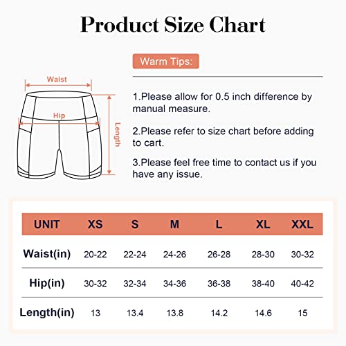 SIMIYA Cycle Shorts for Women High Waist Tummy Control Running Shorts with Pockets for Sports Gym Yoga Workout - Image 6