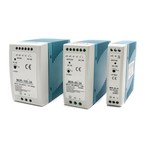 Transformateur d'alimentation for rail DIN MDR-10W 20W 40W 60W 100W AC100-240V, entrée mini, sortie DC 5V 12V 15V 24V 36V 48V, 1 pièce(36V_100W)