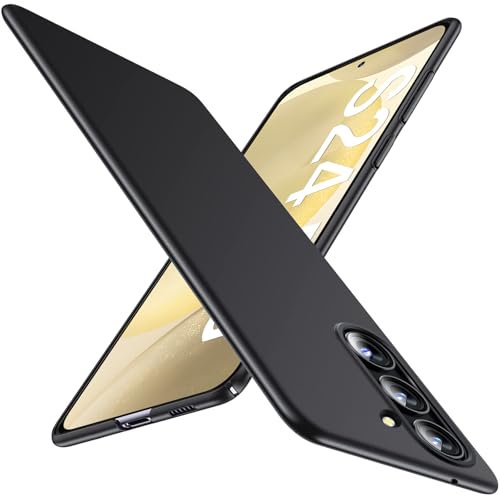 Coque antichoc Samsung S24 fine et mate noire pour le quotidien urbain