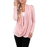 Women's Draped Criss Cross Cardigan by Rags and Couture - Made in USA