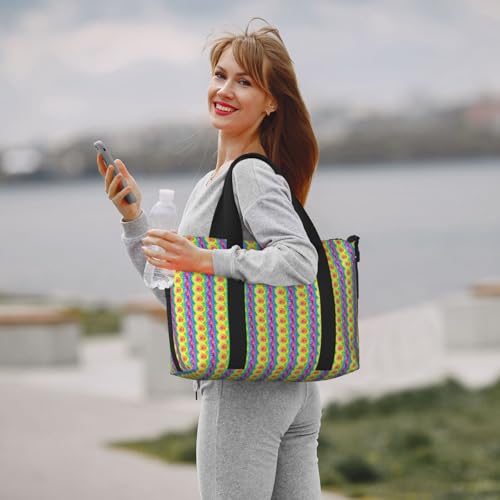 Sac de voyage polyvalent imprimé tie-dye bagage cabine léger