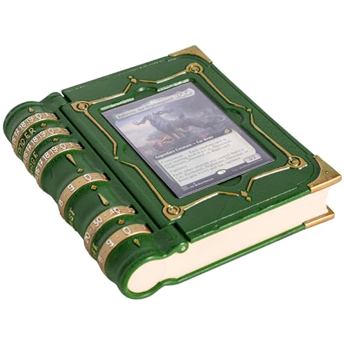 Image of MTG Commander EDH Command Zone /Tray for Magic The Gathering -With Damage, Cast & Life Counters. Store your Commander Deck's Dice & Tokens inside (up to 30 Sleeved Cards)- MTG Accessories Gift. (Green)