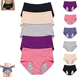 YBOEG Drywear Slip Damen Inkontinenz, Drywear Auslaufsichere Unterwäsche Damen,Dry Wear Unterhose Inkontinenz, Unsichtbare Atmungsaktive Wiederverwendbare Unterwäsche (Fünferpackung,3XL)