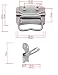 FUXXER® - 4 asas de metal para baúles, cajas, maletas, racks plegables...