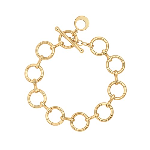 Gold Open Circle Bracelet