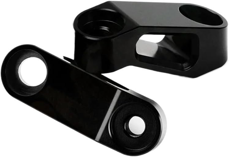 Compatible with for XSR900 for XSR 900 for T&Racer 700GT for & 700 GT Motorcycle Rearview Mirrors Extension Riser Extend Adapter Mirror Stem Extender(Black2)