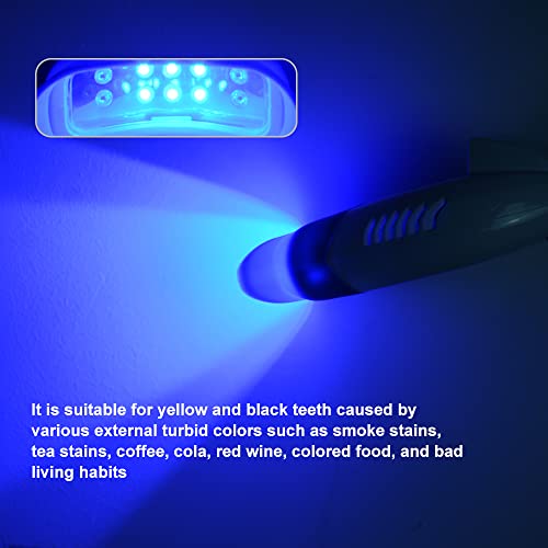 Image of 3 Colors Teeth Whitening Machine LED Light, Mobile 36W Dental Teeth Whitening Lamp Bleaching, Blue /Red /Purple Tooth Whitener Cold Light with Remote Control - 110V