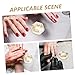 FRCOLOR 2pcs Crystal Glass Nail Art Cup Lid Nail Dish for Mixed Liquids Powder