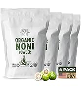 Healing Noni - 4-Pack Zip Plastic Bag 8oz - 100% Pure Organic Powder - All-Natural Unsweetened Fr...