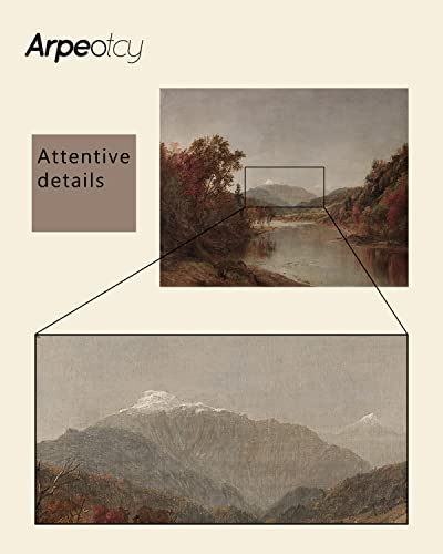Arpeotcy Vintage Framed Canvas Wall Art, Natural Scenery Wall Decor For Living Room, 12×16 Inches (30×40Cm), Vintage Painting For Bedroom, Framed Art Prints, For Office #TOP3