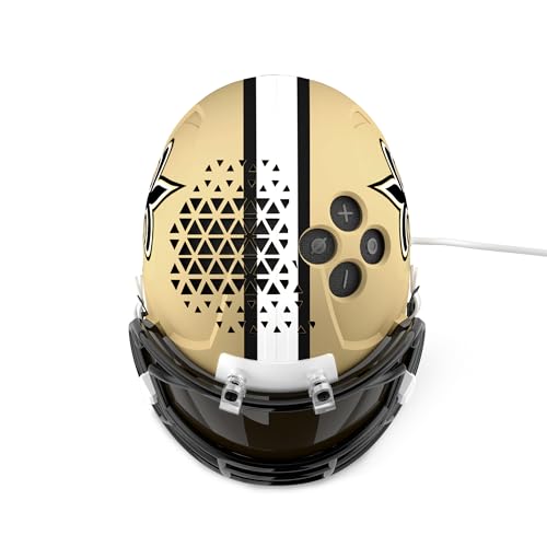 Image of NFL Echo Dot Bundle: Includes Echo Dot | Charcoal and Limited-Edition NFL Helmet Stand | New Orleans Saints