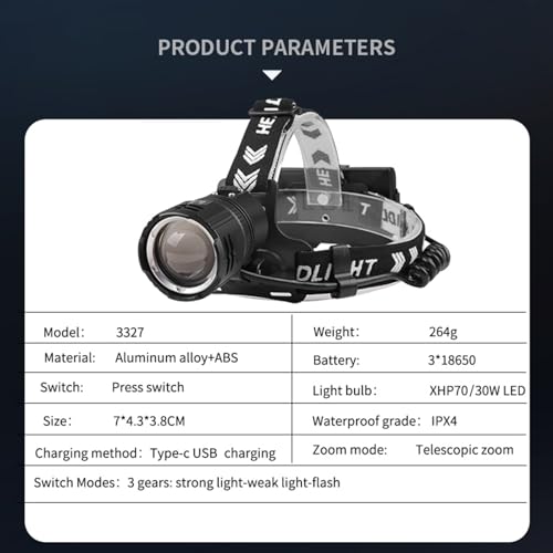 Lampe frontale rechargeable ultra légère pour courir sans gêne - 7