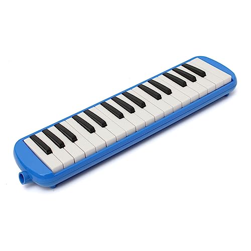 TOPPERFUN Portable Melodica Instrument for Beginners and Music Lovers Includes Carrying Bag Easy to Learn for Students Soprano Wind Keyboard Blue