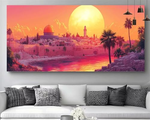 Peinture Diamant Point de Croix Cristal pour Illuminer votre Salon avec un Grand Paysage M16