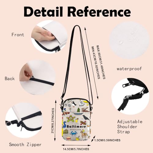 MNIGIU Maine Crossbody Bag Maine Lover Gift Maine Travel Gift Maine Welcome Bag Maine Visitor Gift2