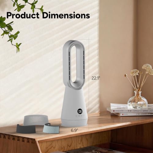 Faryuan Bladeless Heater Fan with Air Purifier,22" 3-in-1 Fan Heater ComboFaryuan Bladeless Heater Fan with Air Purifier,22" 3-in-1 Fan Heater Combo by Faryuan - Used condition - Image 2