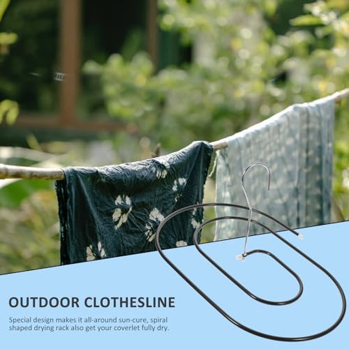 Cintre spirale en acier robuste de 60 cm avec support longue durée pour linge lourd
