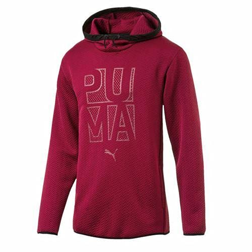 PUMA Active Training WinTech warmCELL Mens Red Fleeced Hoody 515666 03 A96B