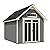 Handy Home Products Tribeca 10x12 Do-It Yourself Wooden Storage Shed with Floor