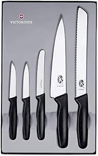 Victorinox Zestaw Noży Kuchennych, Stal Nierdzewna, Czarny, 5 Sztuk