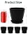 Goproauto 6 Inch Indoor Planter Pots with Drainage Hole and Tray Saucer,Flower Pots for Indoor Outdoor Garden Plants and Flowers, Multicolor, 5 Packs