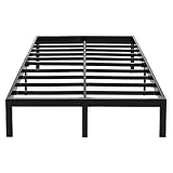 OmiNight Full Size Bed Frame,14 inches Heavy Duty 3500lbs Metal Platform No Box Spring Needed,Sturdy