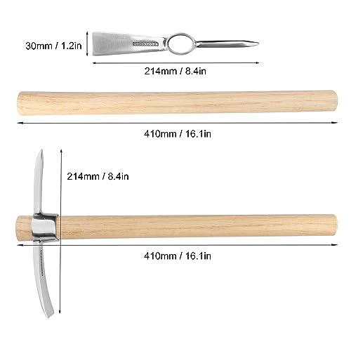 3 PCS Picos Mattock 16 Pulgadas Acero Inoxidable miniatura 2