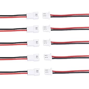 Hailege 20 paar JST Connector Plug Cable 22 AWG 2 Pin Male Vrouwelijke JST Connector Draad 100 mm Lengte voor LED Lamp Strip RC Lipo Toys Batterij (20 Male 20 Vrouwen