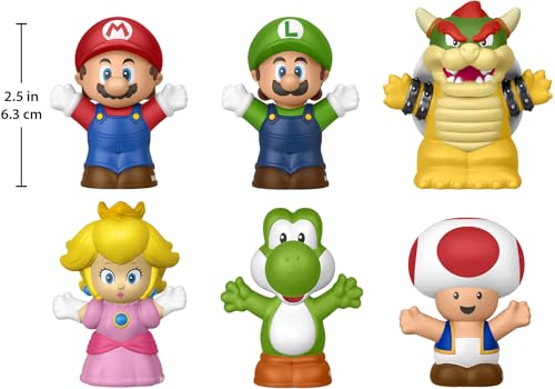 Fisher-Price Little People My Mario 6-Piece Character Figure Set - image 4