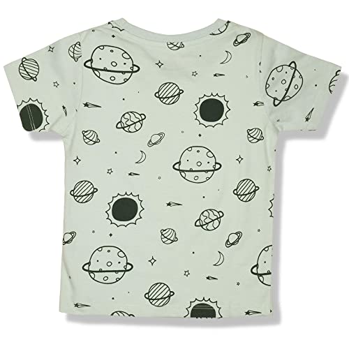 Image of Be Awara Kids Printed Half Sleeves T-shirt & Shorts Clothing Sets, 100% Cotton Soft Unisex Cord Set, Comfortable Wear for Kids With Cool Prints, Everyday Casual Wear for Boys & Girls