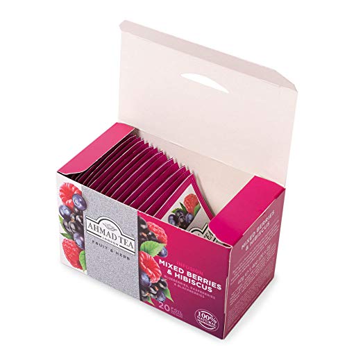 Ahmad Tea Mixed Berries 20 Bolsitas Té de Frutas, Mezcla de Frutas, 40 Gramos - Imagen 8