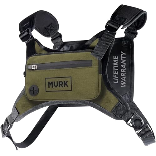 MVRK mochila peitoral resistente à água – colete de corrida minimalista para exercícios, suporte de telefone de corrida com armazenamento extra, mochila de corrida leve (verde oliva)