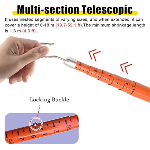 Bâton de mesure isolé haute tension avec graduation double face - 4