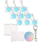 [S.fields.inc] ミニCDキーホルダー CDケース 自作キット 手作り アクリル 推し活グッズ ストラップ (10個セット)