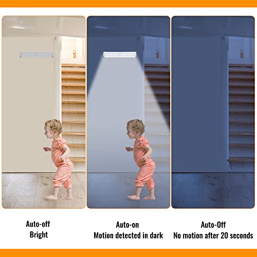 Molrebe Motion Sensor Led Lights, Battery Operated 10 Led Motion Closet Light, Stick-On Anywhere Magnetic Night Light Bar For Closet Under Cabinet Kitchen Hallway Stairway Vanity Wardrobe-Pack Of 6 #TOP2
