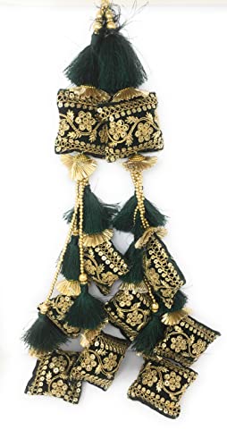 Image of Set of 2 Blouse Latkan (White Colour, 13 cm Long, 15633)