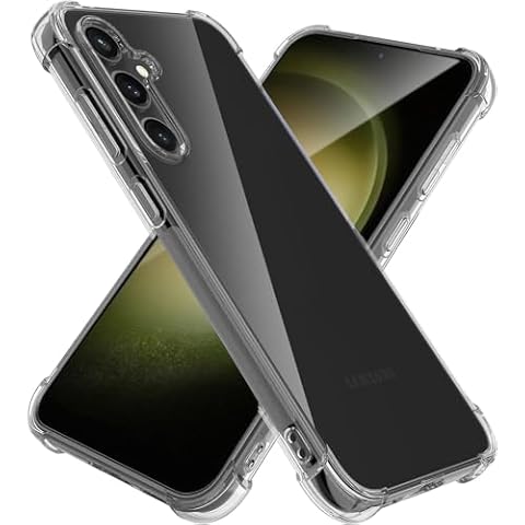 Yoyamo Galaxy S24 Case, Galaxy S24 Clear Case with Reinforced Corners, Drop Protection Soft TPU Bumper Phone Case for Samsung Galaxy S24 (Clear) Cover
