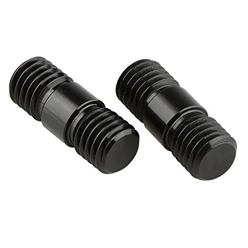 Camvate M12 Thread Rod Extension Connector (Black) For 15Mm Rail Support System (2 Pieces) - 1622 #TOP4